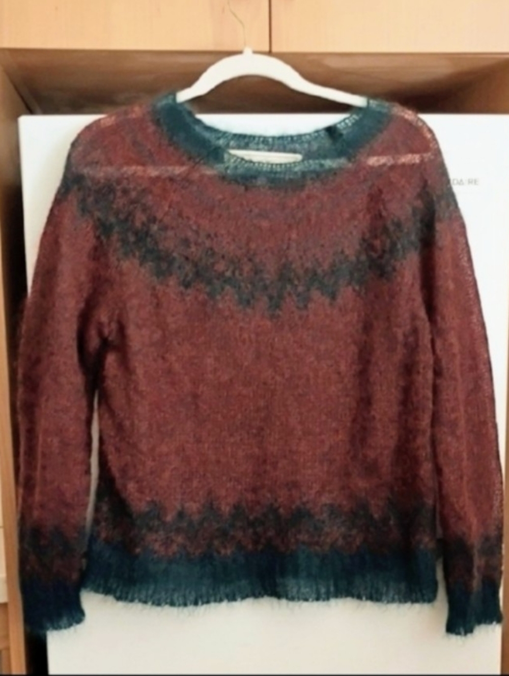 Mohair/Silk Thin Knit Almost See Through Sweater sz